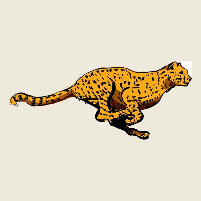 Léopard, guépard, afrique, animaux, chasse, nature, course