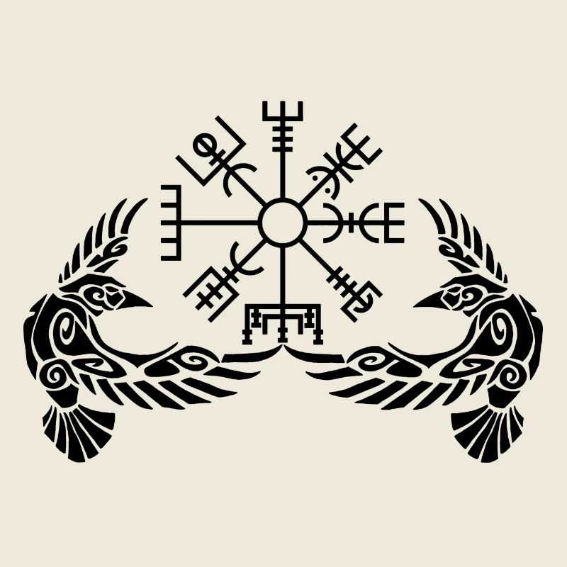 Schwarze Krähen und Wikingerkompass