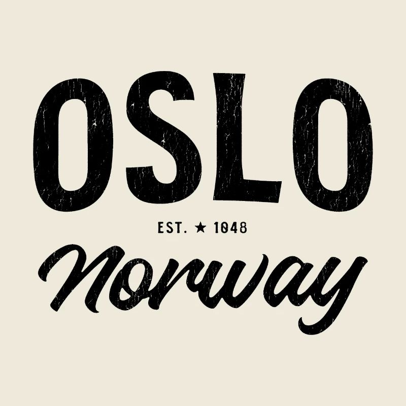 Oslo Norwegen Vintage Design