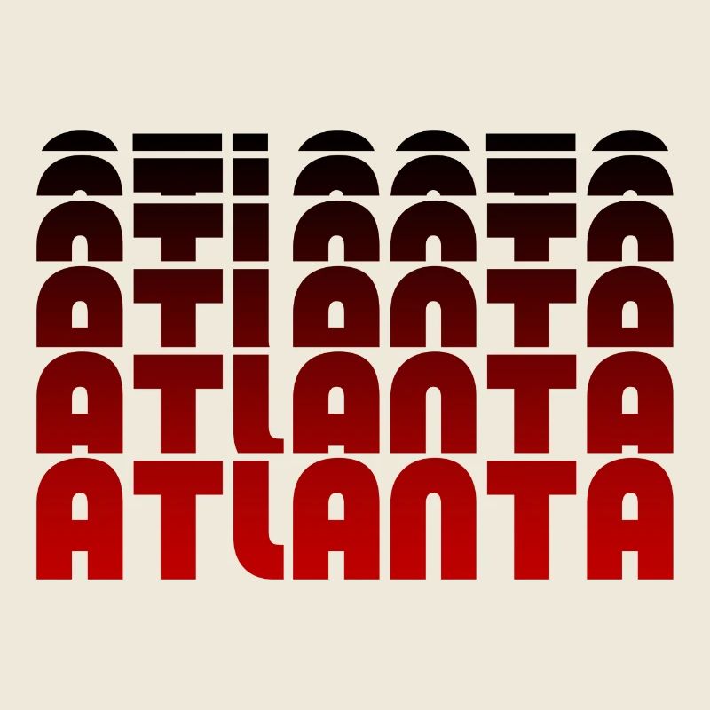 Atlanta Neon Typo Grid