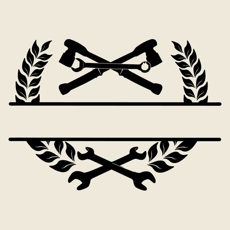 Garage avec logo de mécanicien