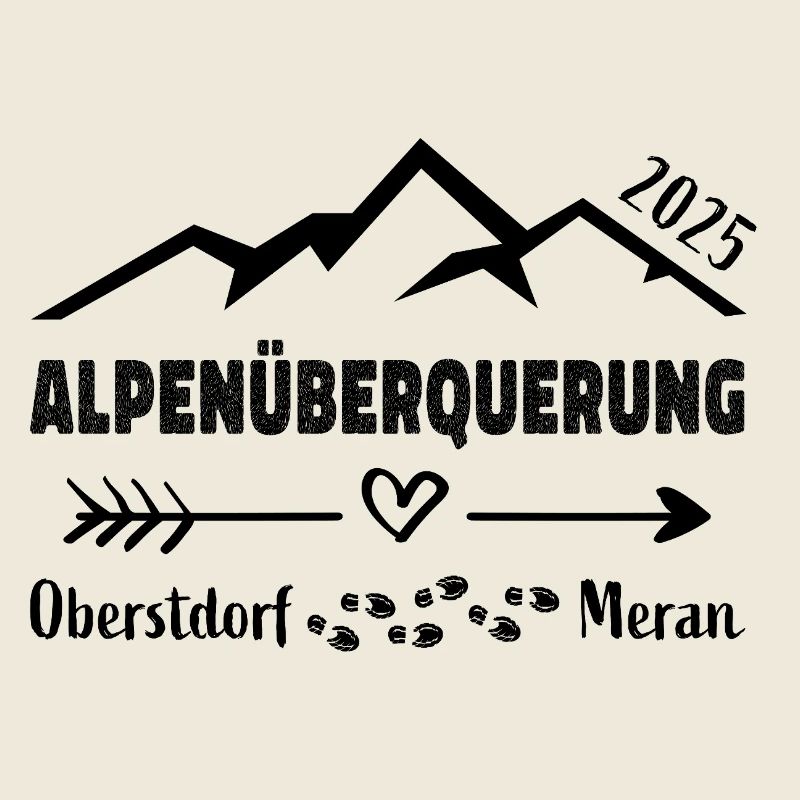 Alpenüberquerung 2025 Oberstdorf Meran E5 Geschenk