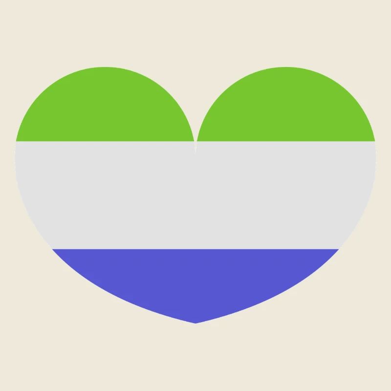 Sierra Leone Herzflagge