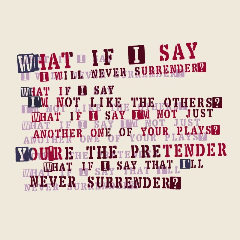 Typographie de la résolution implacable