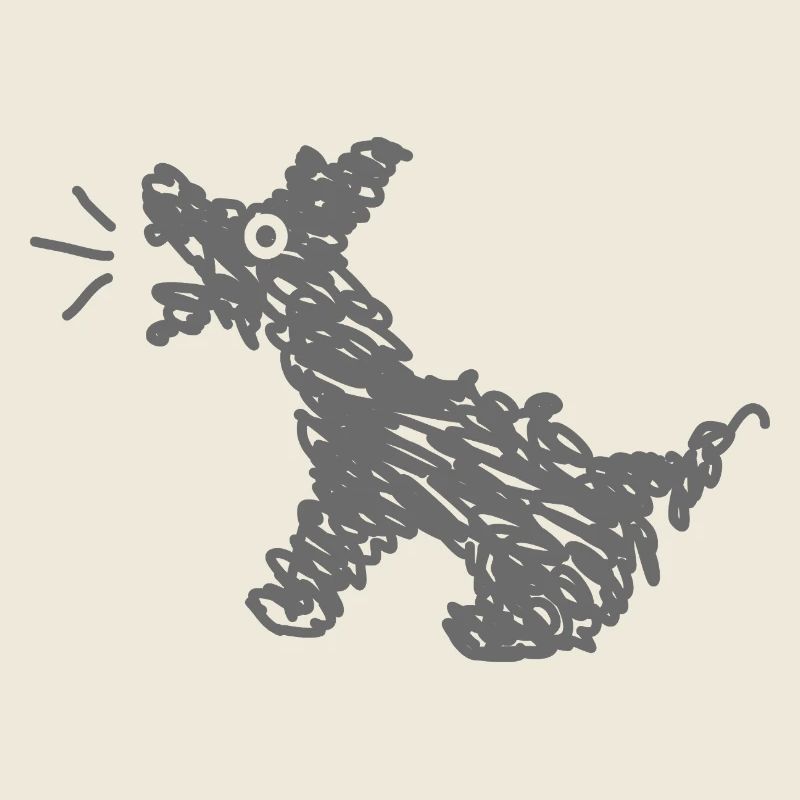 Chien drôle qui aboie