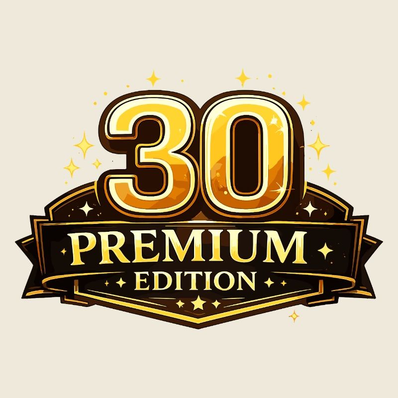 Gold 30 Premium Edition Badge