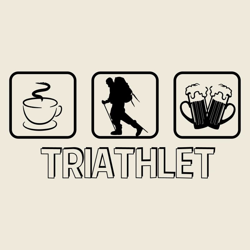 Triathlet Berg Wandern