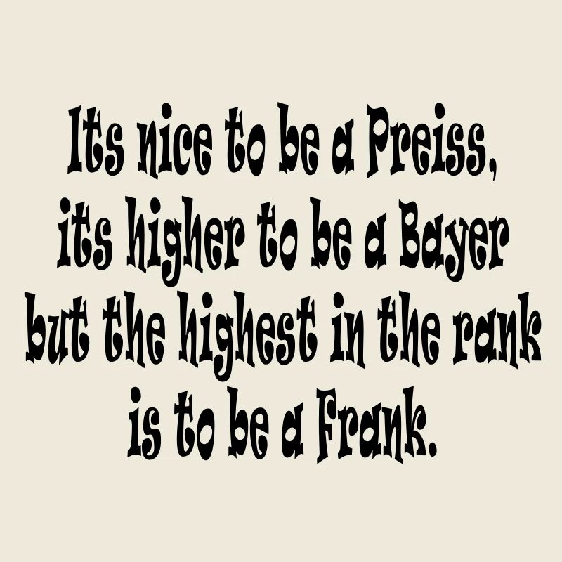 Its nice to be a Preiss ...