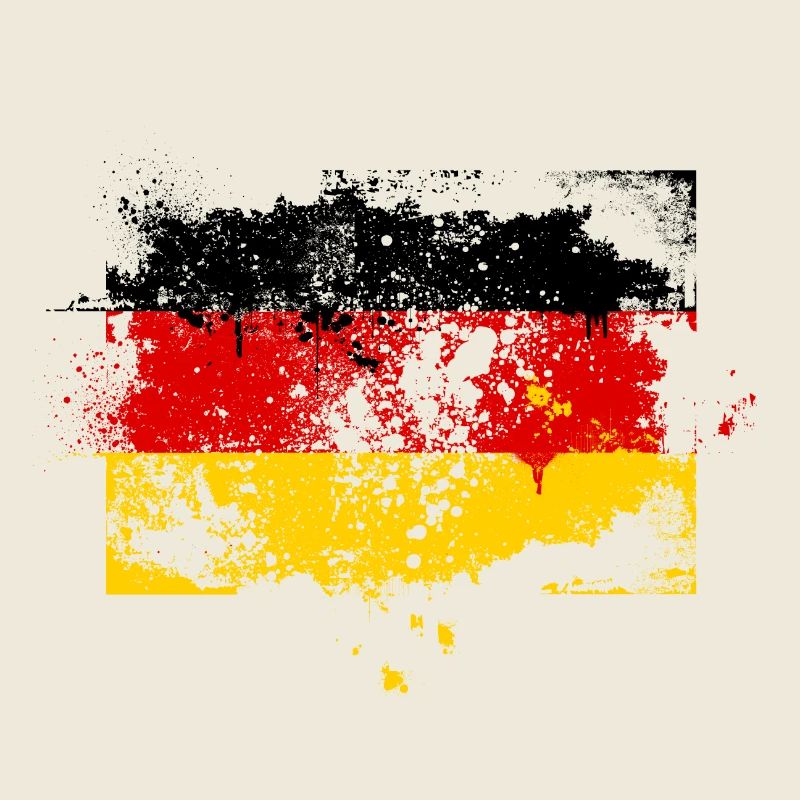 Germany flag banner grunge graffiti style German