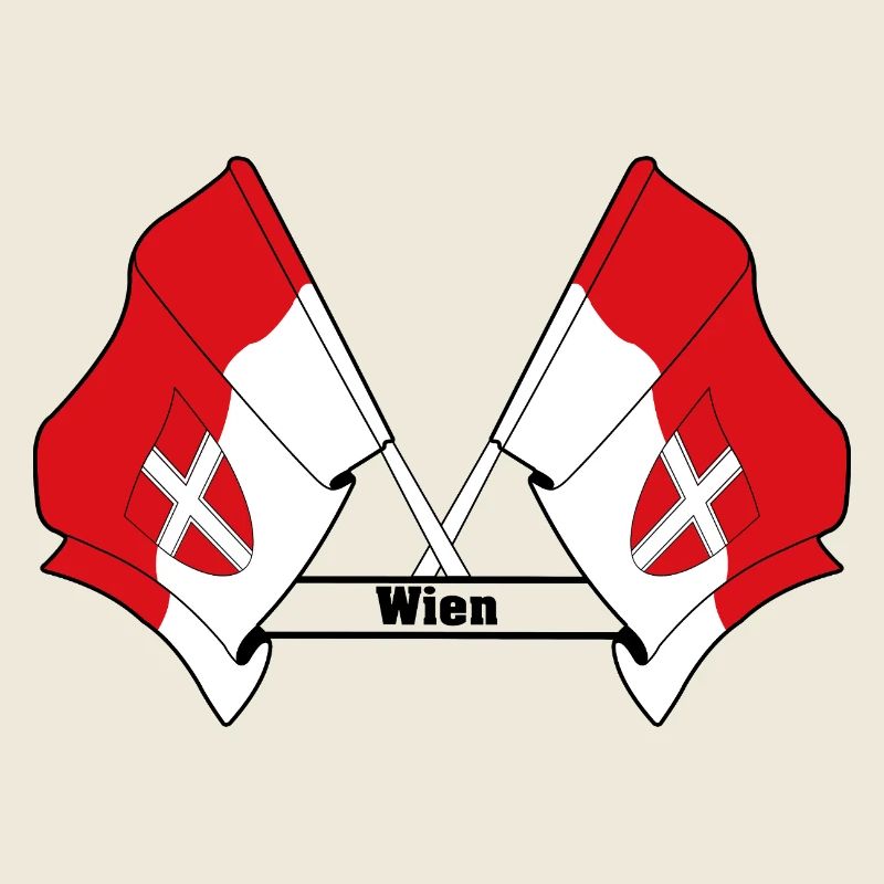 Wien Flags with Text