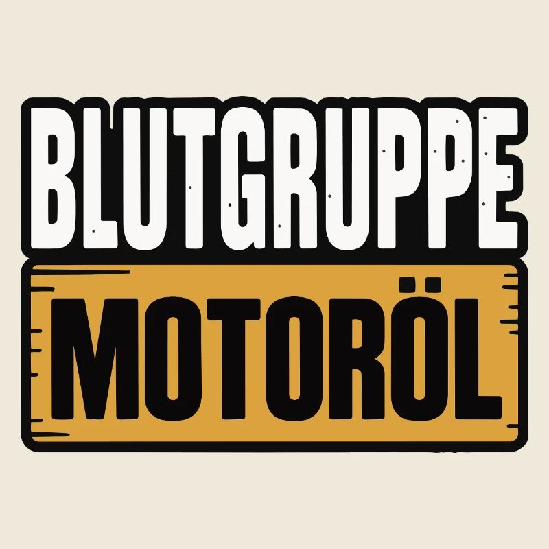 Blutgruppe Motoröl Schrauber Design