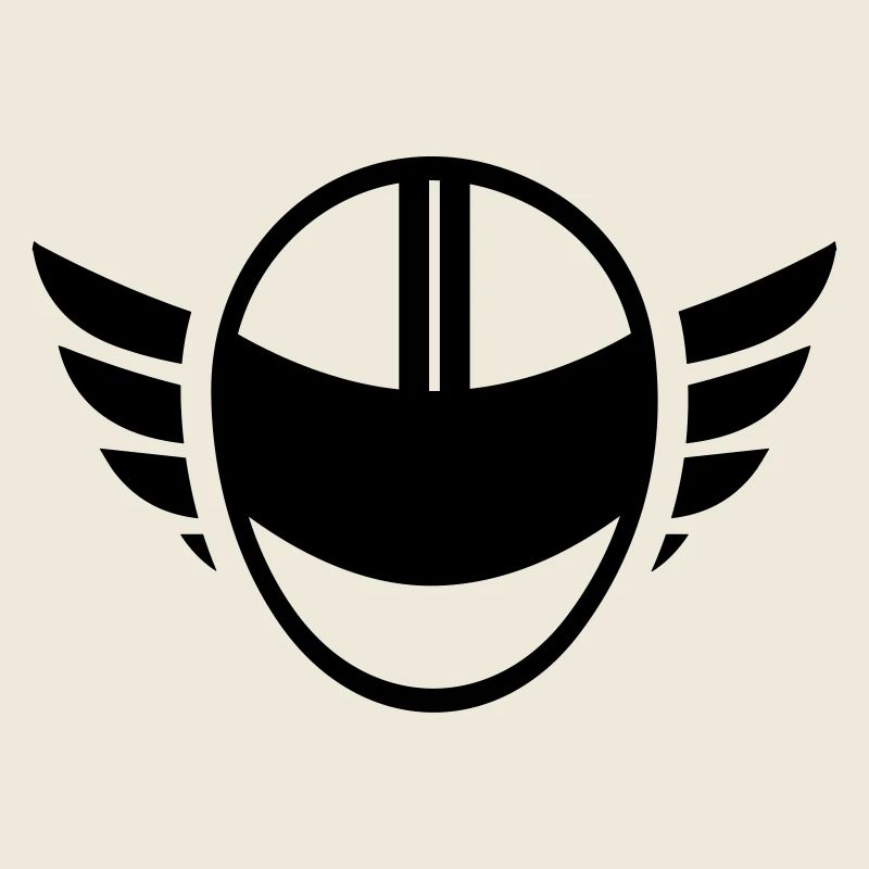 Casque de moto avec des ailes