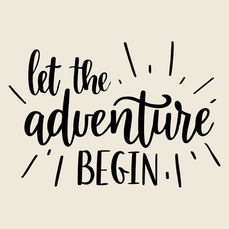 Abenteuerbeginner Motivdesign
