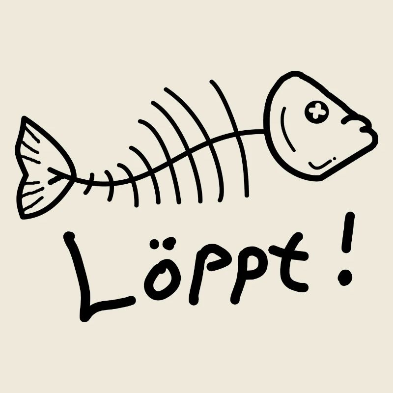 Fischgräte Löppt Läuft Plattdeutsch