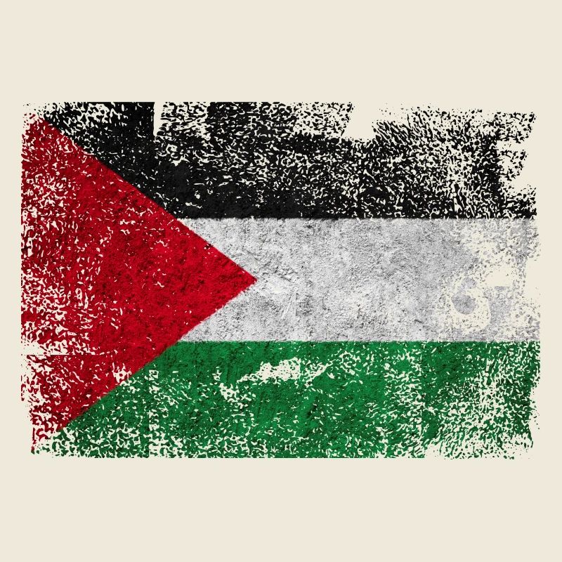 Palestinian Flag Grunge Texture
