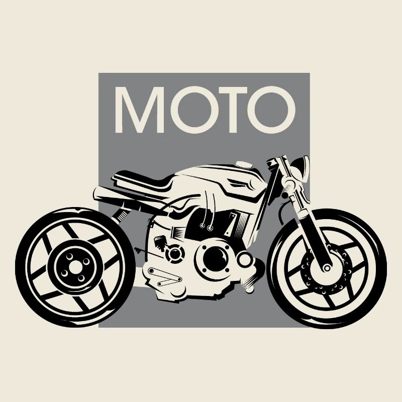 moto motorcycle icon biker logo garage graphic icon