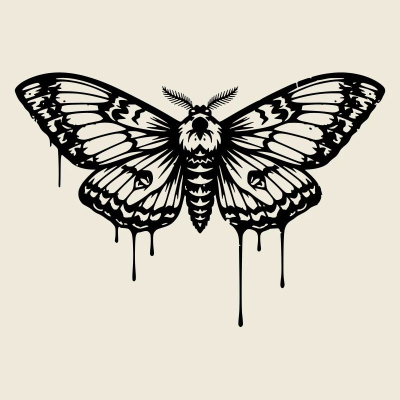 Tatouage de papillon de nuit