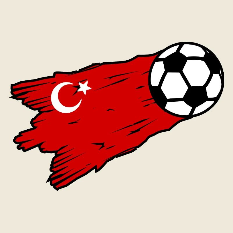 Graphique du football drapeau turc