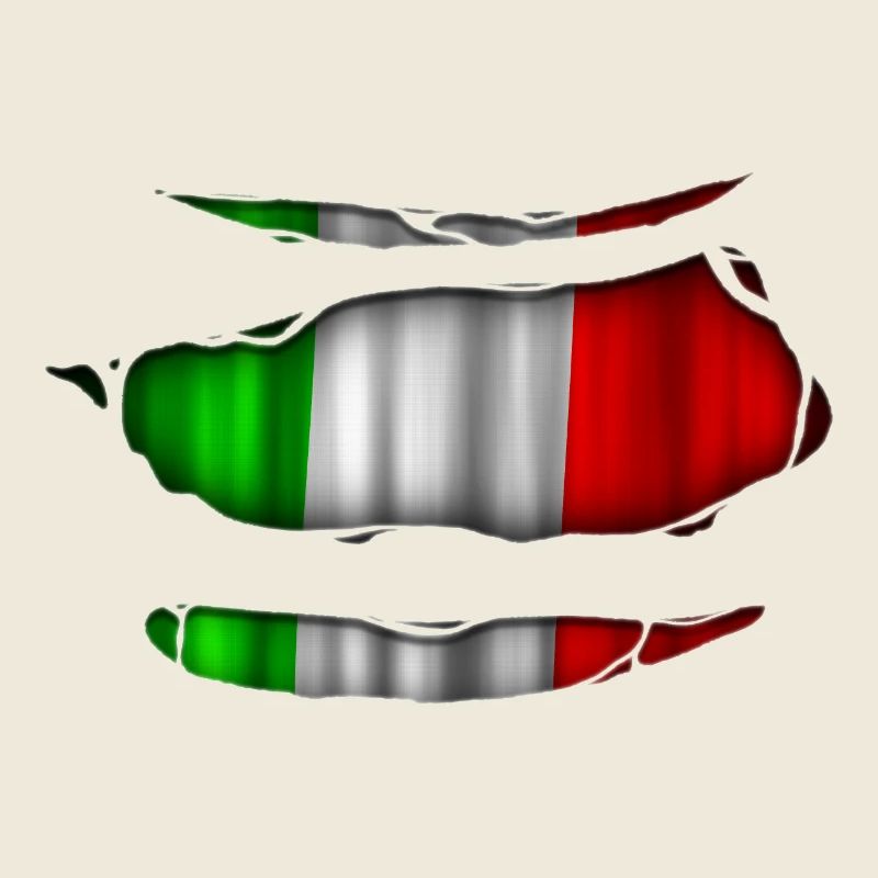 Italie Drapeau Ripped 017