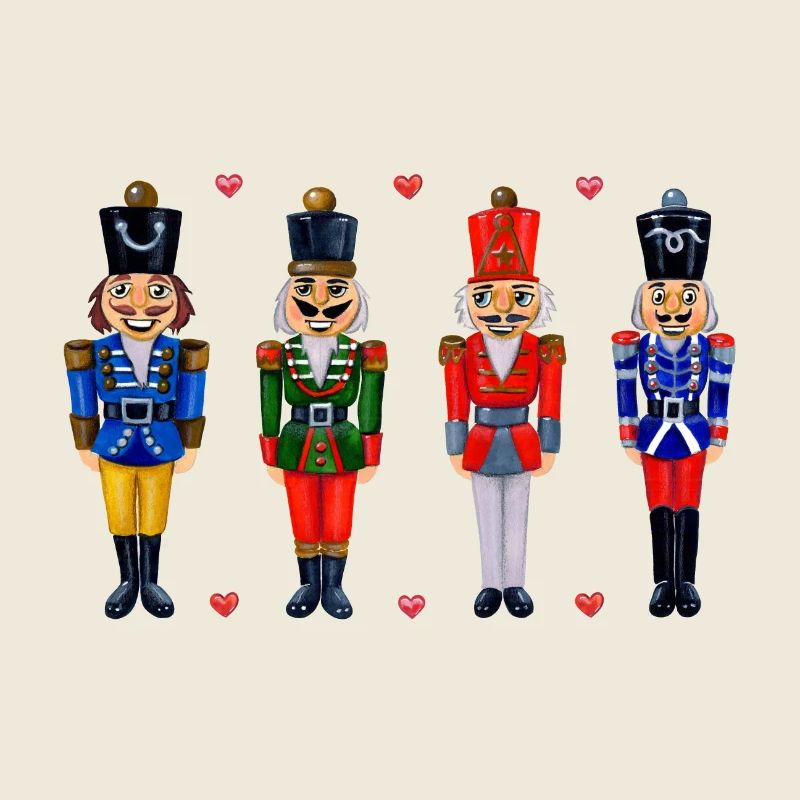 FOUR FUNNY NUTCRACKERS