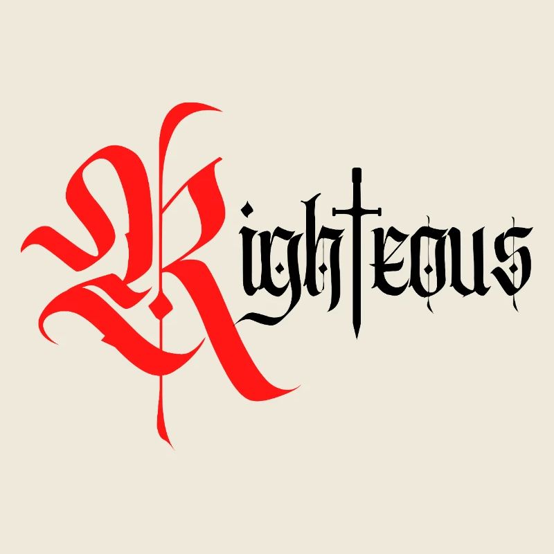 Gothic Righteous Design with Sword