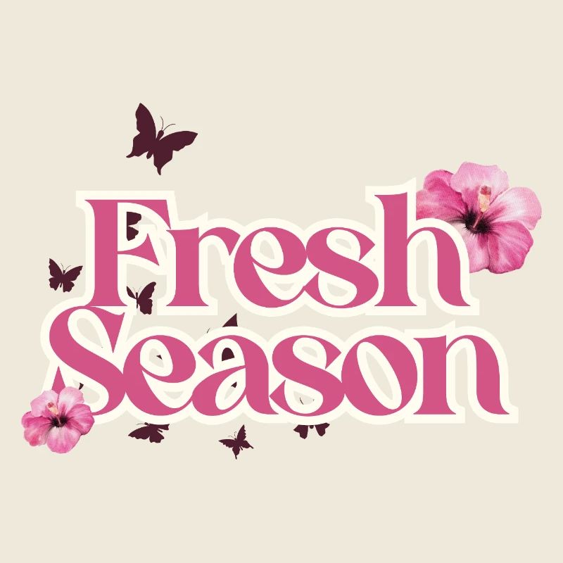 Fresh Season Floral Script