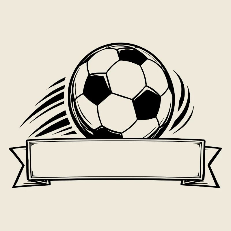 Fußball Namensschild Banner