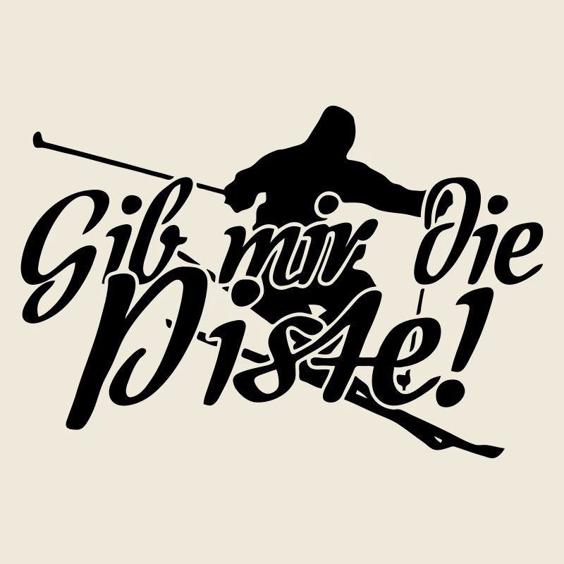 Ski Skifahren Skifahrer Winter Spruch Geschenk
