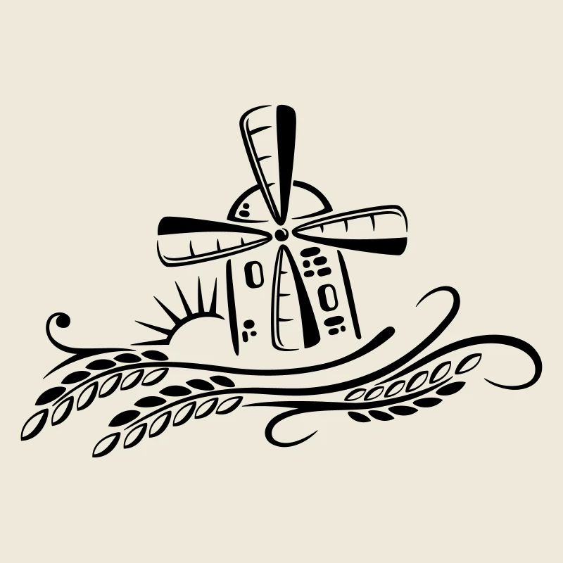 Windmühle Mühle Bäcker Getreide