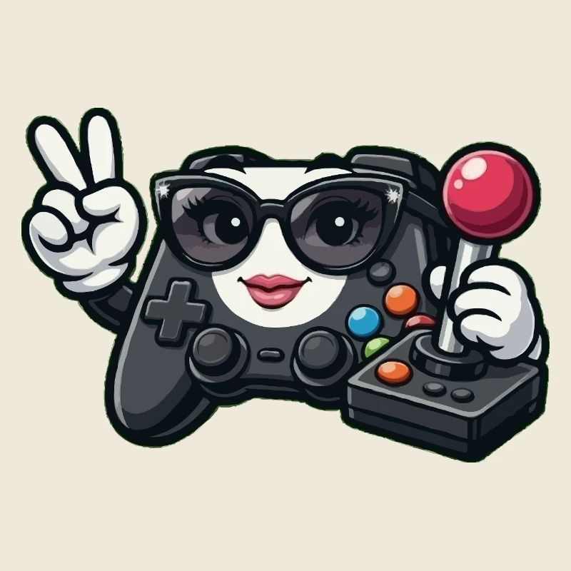 Kawaii-Spielcontroller-Friedenszeichen