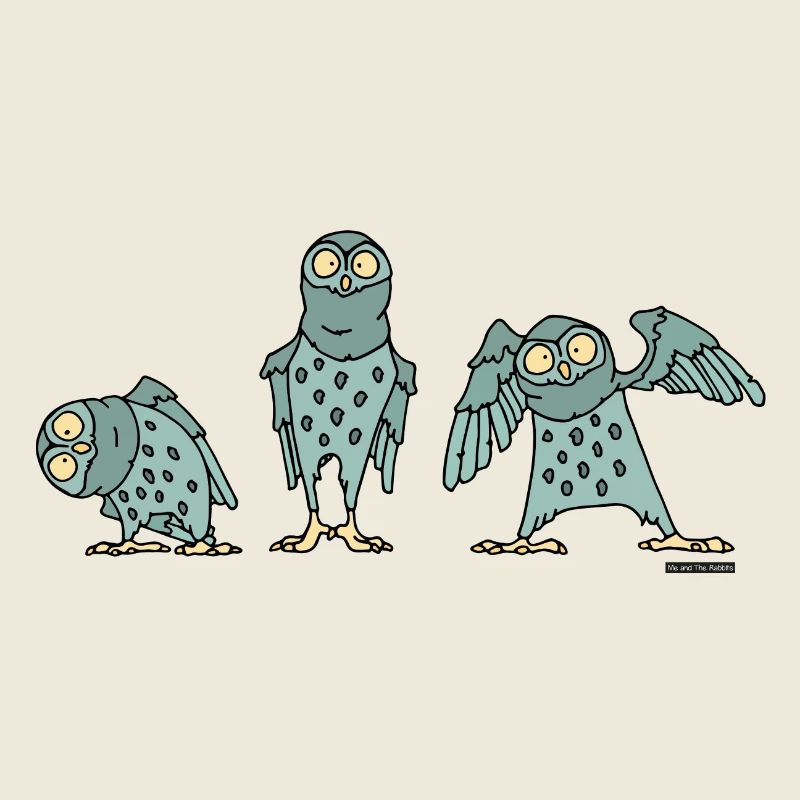 Owls - Turquoise