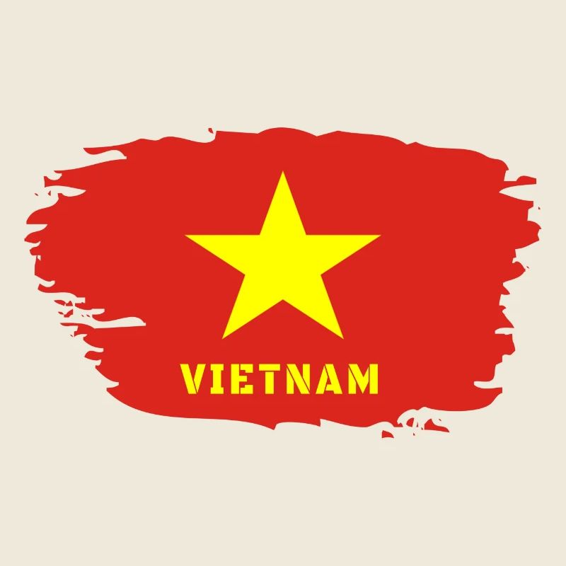 Vietnam drapeau / Cadeau Hanoi Asie Asie du Sud-Est