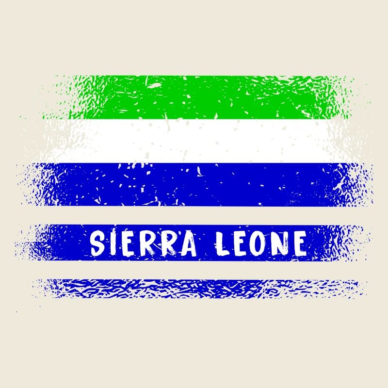 Sierra Leone Flaggen Design