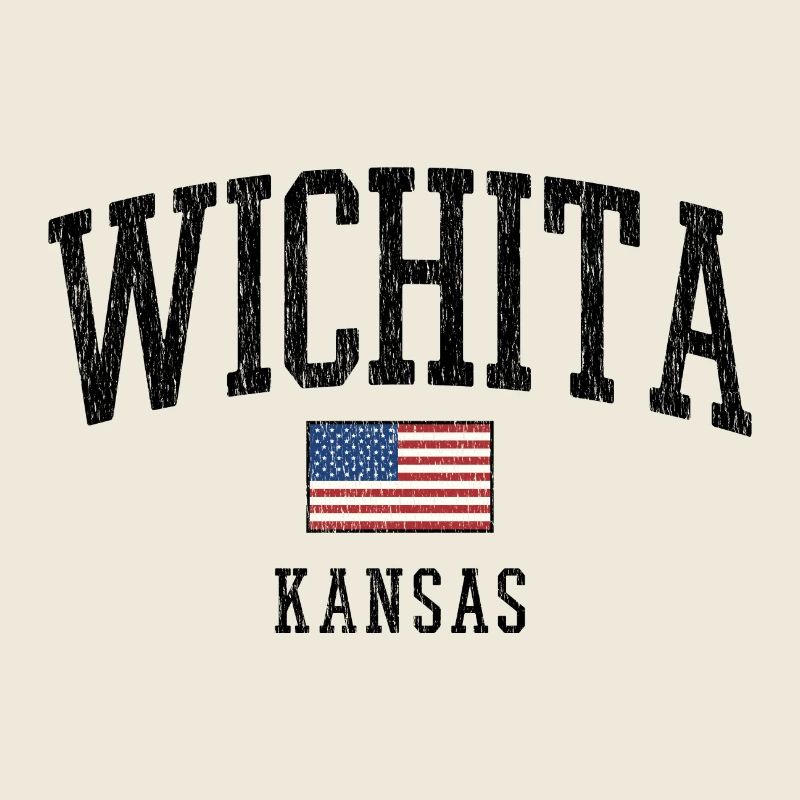 Conception du drapeau ancien à Wichita, Kansas,