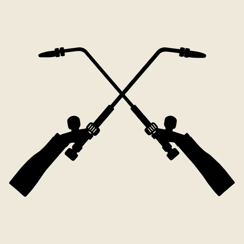 Two crossed welding machines