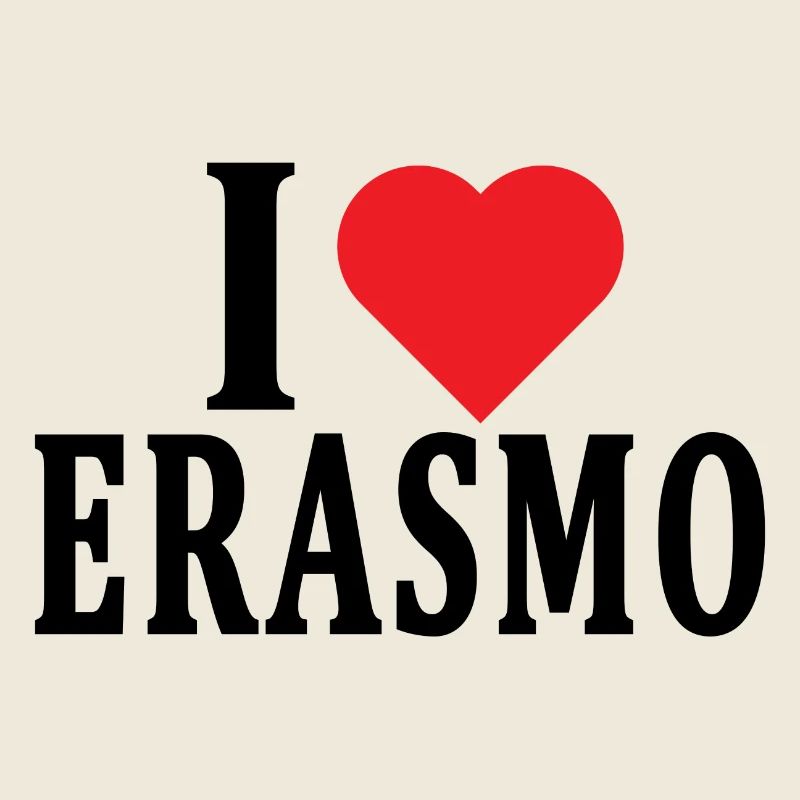 T-Shirt Ich liebe Erasmus T-Shirt Geschenkidee