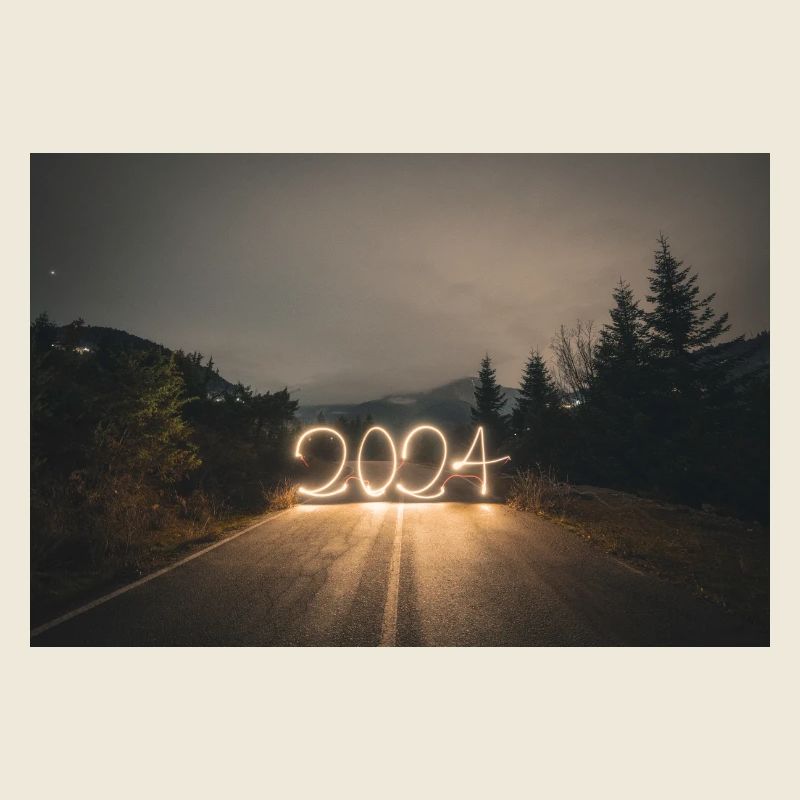 Year 2024 lightpaint