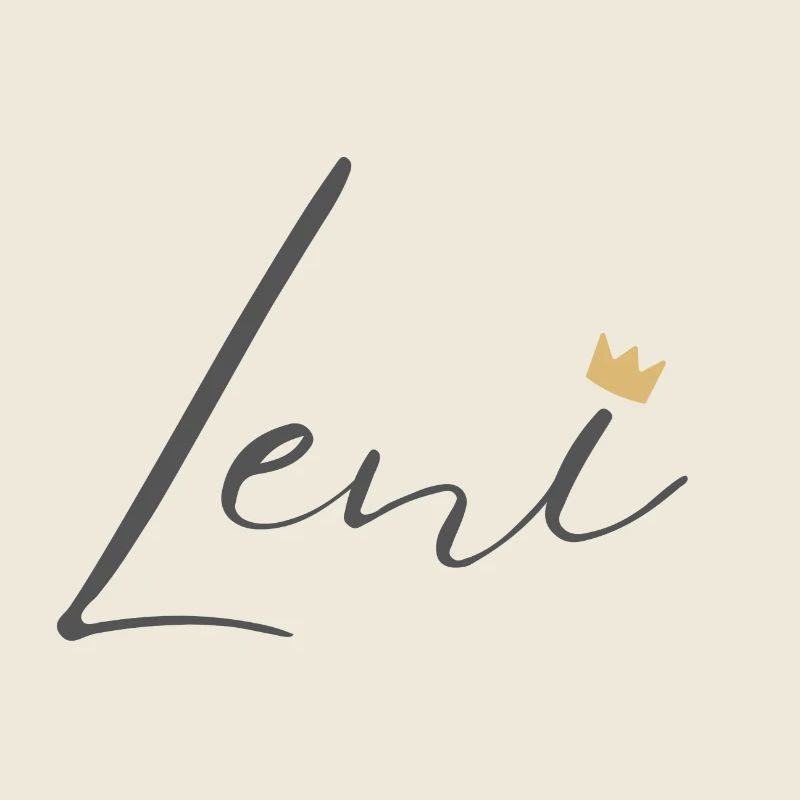 Princess Leni Crown Hemd – Name mit Buchstabe L