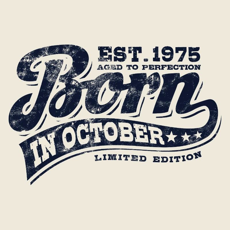 Born in October 1975 - Geburtstag - Geschenk