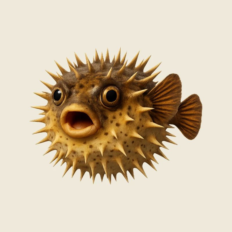Spiny Fish Underwater Pattern