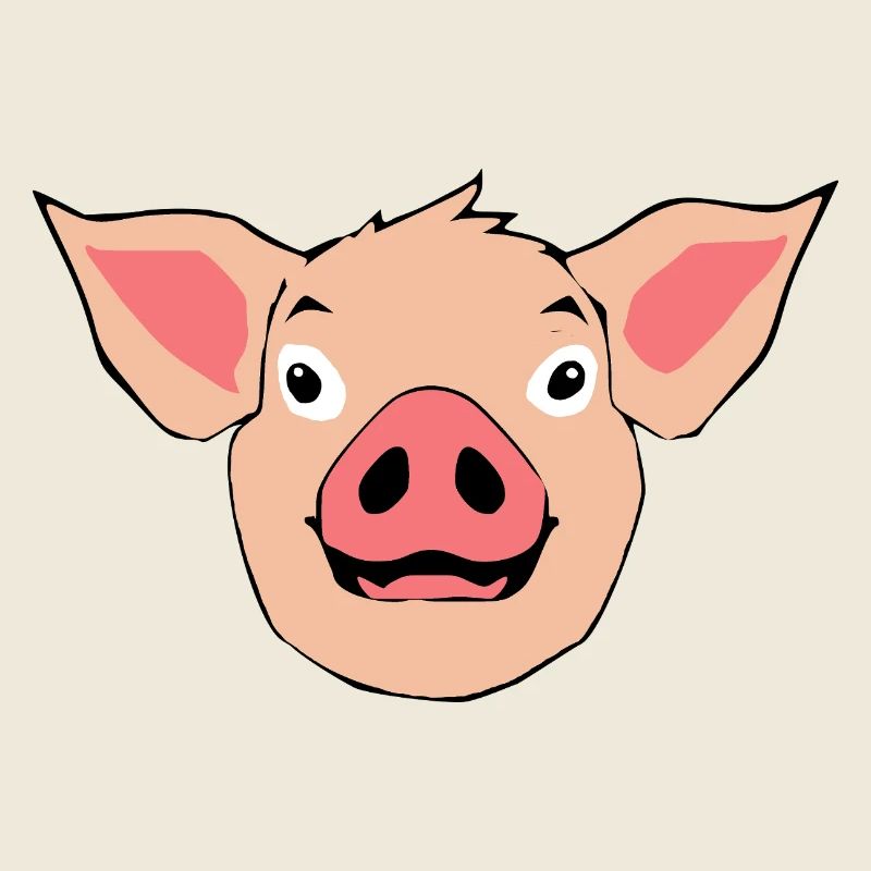 Schwein Schweinekopf T-shirt Geschenk