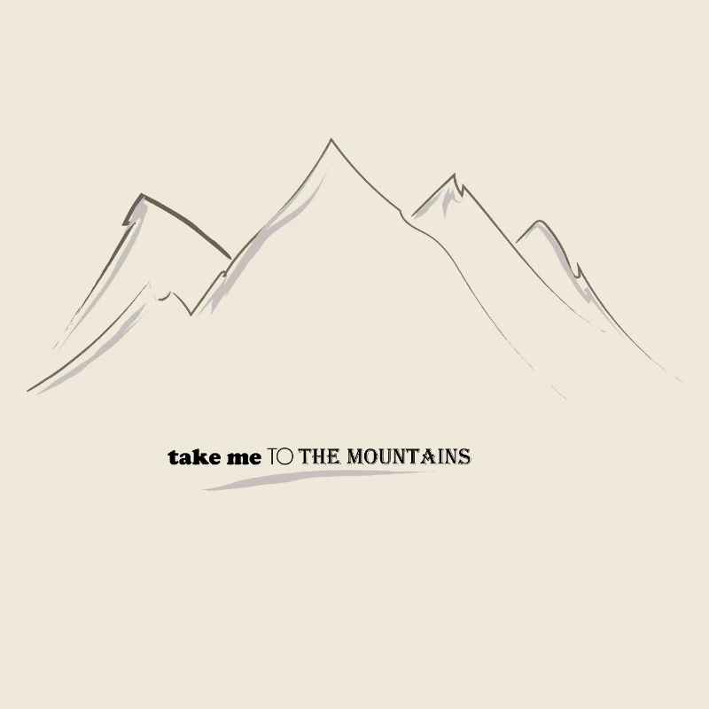 Silhouette der Linear Mountains