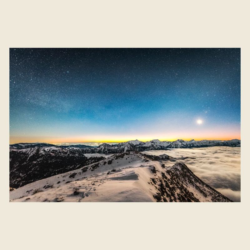 Die Nacht SKy über den Agrafa-Bergen