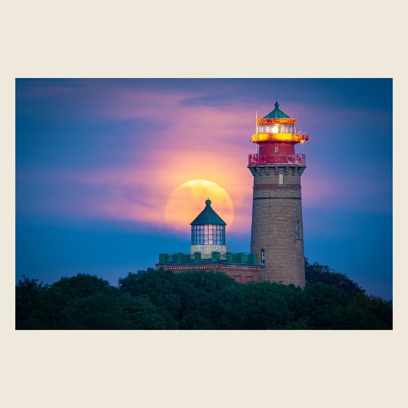 Moonlight Lighthouse Coast