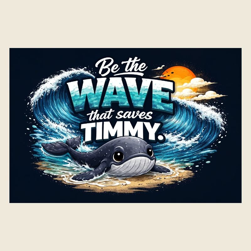 Timmy Wal Ostsee - Buckelwal Wismar Design