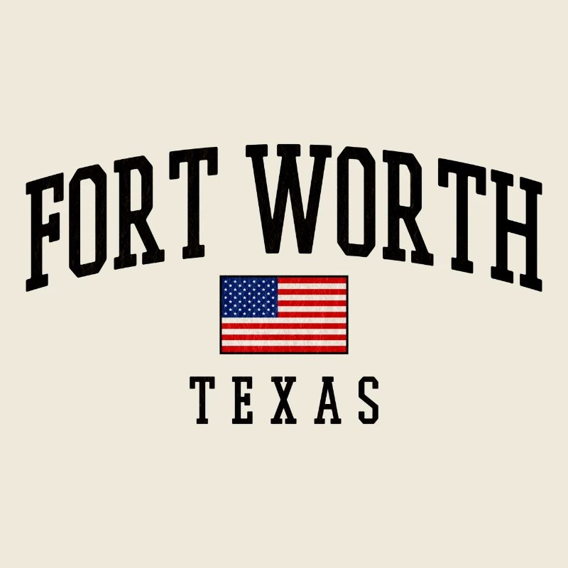 Motif du drapeau de Fort Worth, Texas, USA
