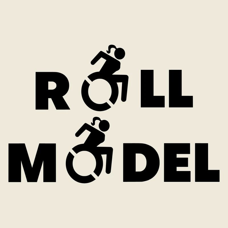 Eine weibliche Rollstuhlfahrerin ist Rollenmodell *