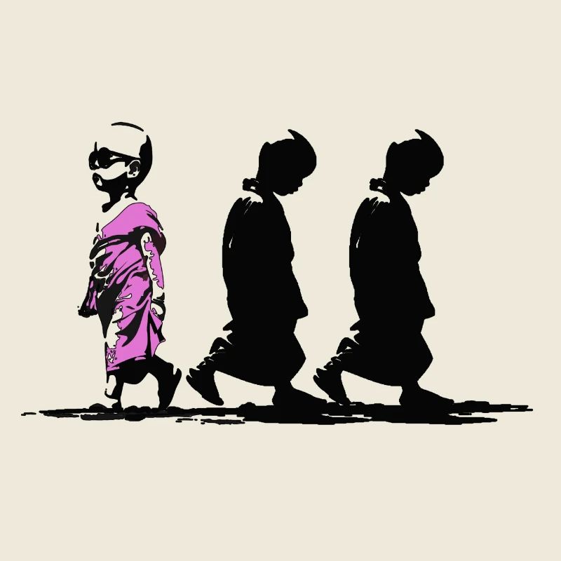 Neonpfad der Stille, sei anders