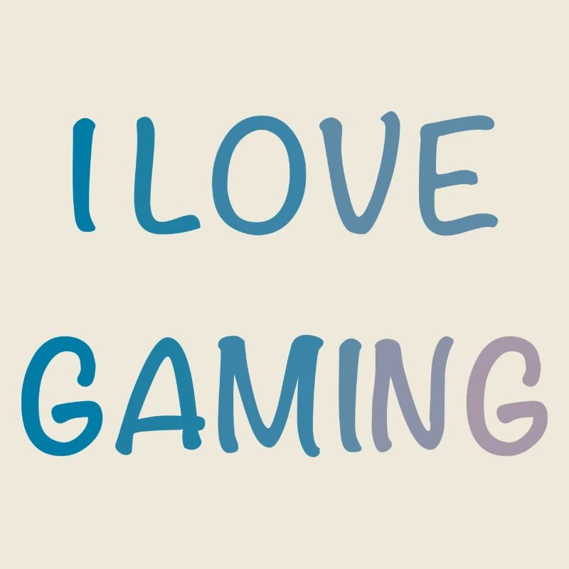 I Love Gaming Aquarell