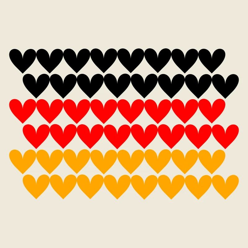 Deutschland Flagge Herz Kachel Design